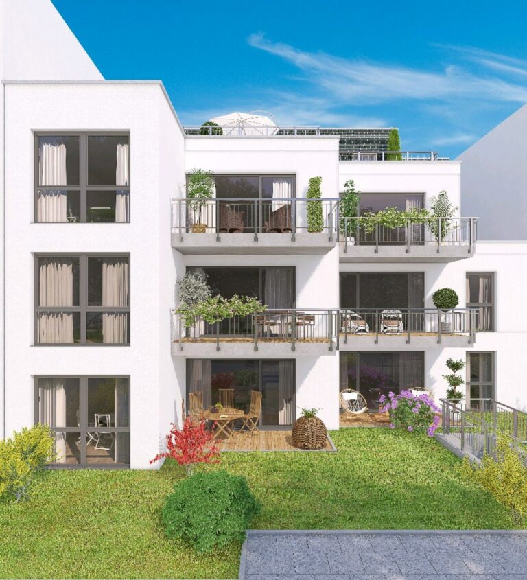 MG-Pongs – Erdgeschoßwohnung im Erstbezug mit 2 Terrassen, energetisch durchdacht, mit Garage!